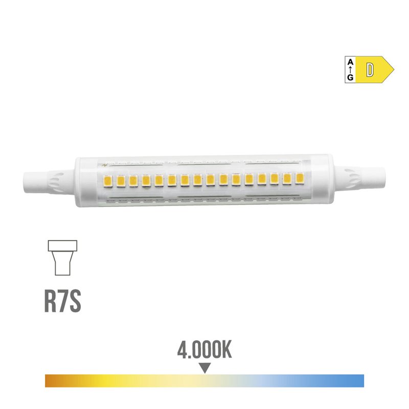 Image secondaire de Lampe LED EDM Linéaire R7s 9 W 1100 Lm 4000 K D Ø 1,5 x 11,8 cm