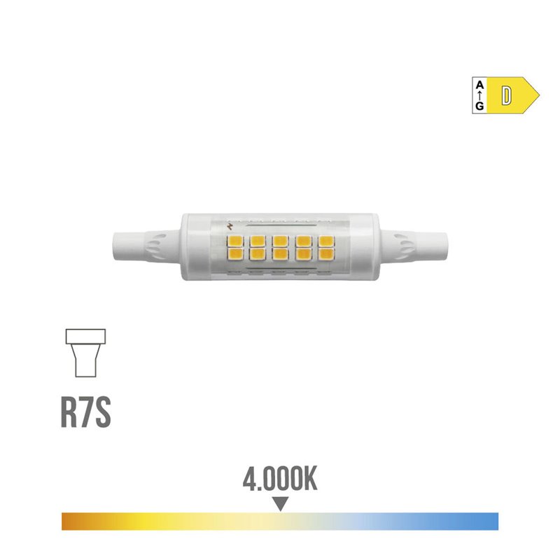 Image secondaire de Lampe LED EDM 5,5 W 4000 K R7s 600 lm Linéaire Ø 1,5 x 7,8 cm