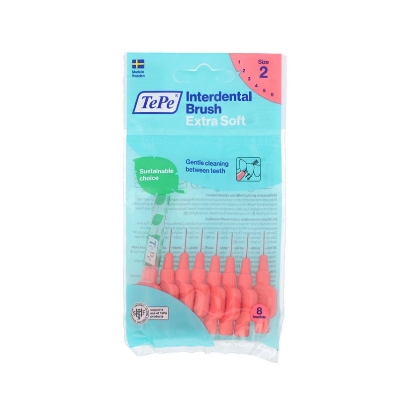 Image secondaire de Brosses interdentaires Tepe Rouge Super doux (8 Pièces)