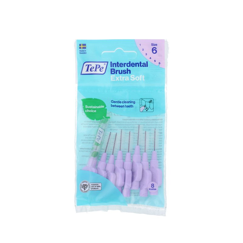 Image secondaire de Brosses interdentaires Tepe Lila Super doux (8 Pièces)