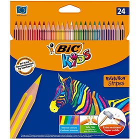Crayons de couleur Bic Kids Evolution Stripes Multicouleur 24 Pièces 17,99 €