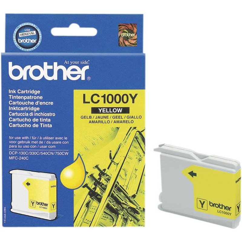 Brother LC1000Y cartouche d'encre 1 pièce(s) Original Jaune