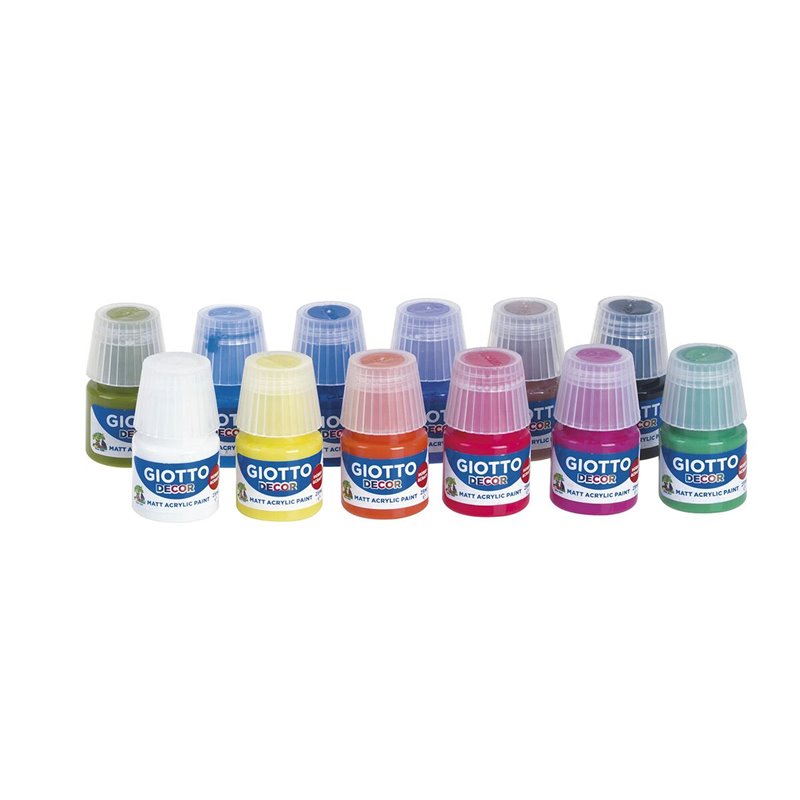 Image secondaire de Gouache Giotto Decor Multicouleur 12 Pièces 25 ml (12 Unités)