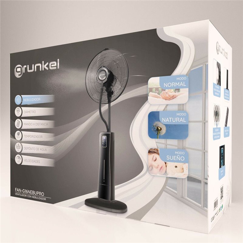 Image secondaire de Ventilateur Brumisateur sur Pied Grunkel FAN-G16NEBUPRO 75 W Noir