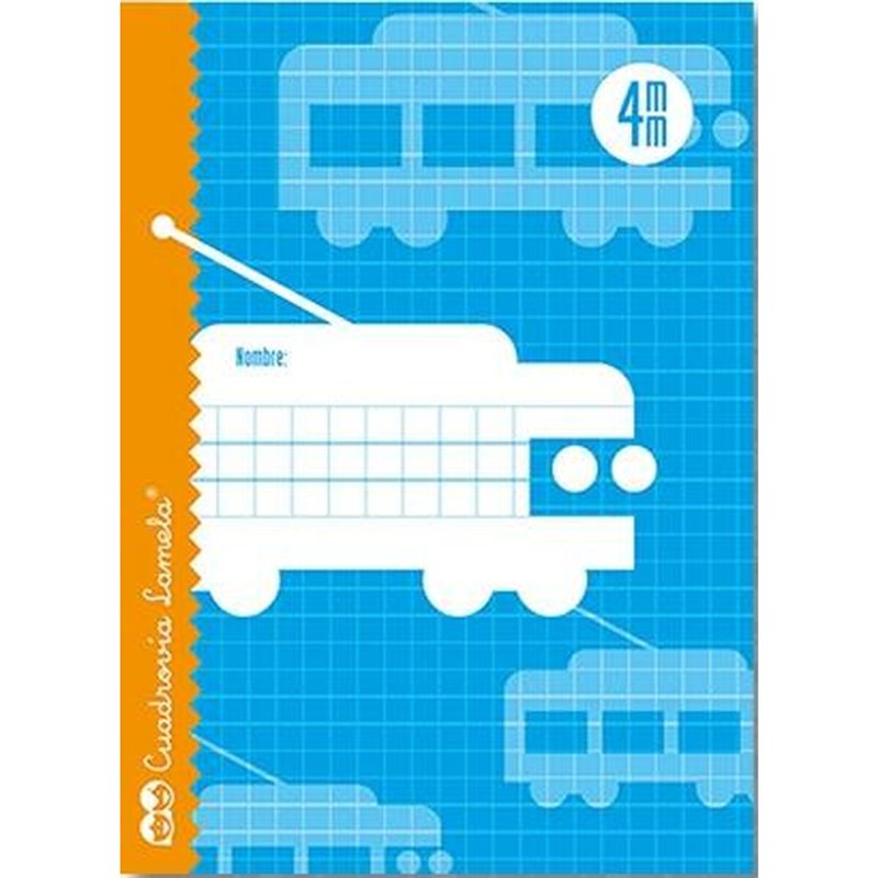 Carnet Lamela 4X4 4mm 25 Unités Feuilles quadrillées Bleu quarto (25 Pièces)