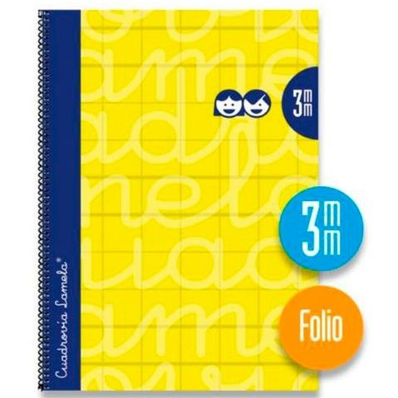 Image secondaire de Cahier Lamela 3 mm Jaune Din A4 5 Pièces 80 Volets