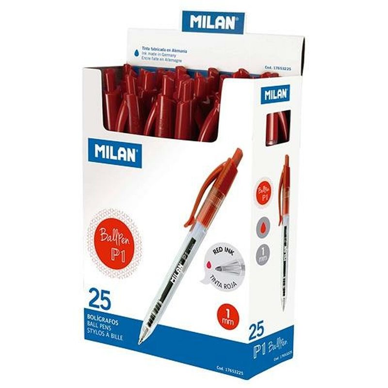 Image secondaire de Crayon Milan P1 Rouge 1 mm (25 Pièces)