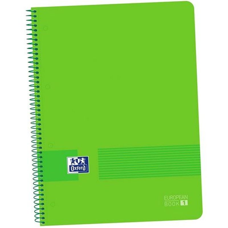 Cahier Oxford Live&Go Vert A4 5 Pièces