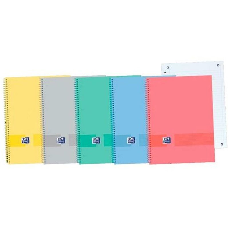 Cahier Oxford &You Europeanbook 0 Couvercle rigide Multicouleur A4 5 Pièces 100 Volets