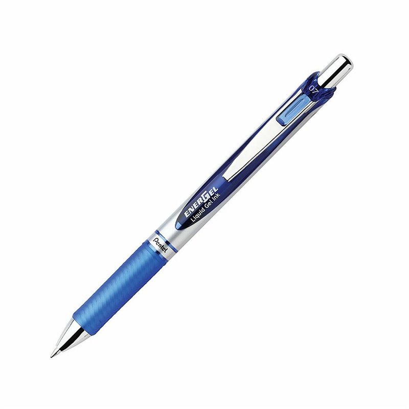 Image secondaire de Stylo gel Pentel Energel XM Klick 0.7 Bleu 12 Pièces