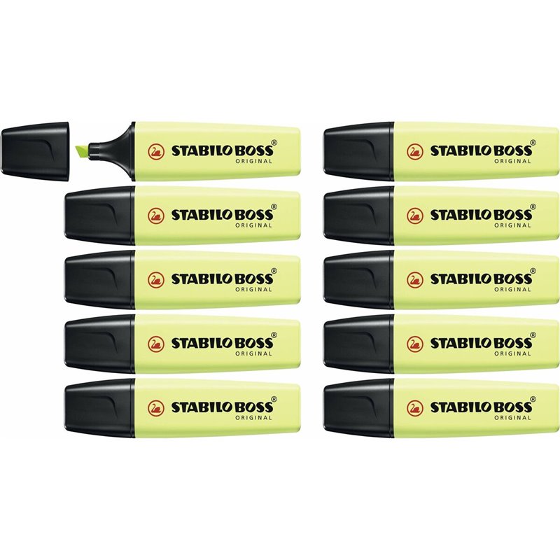 Stabilo Boss Original Pastel marqueur 1 pièce(s) Pointe biseautée Citron vert