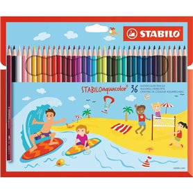 crayons de couleurs pour aquarelle Stabilo Aquacolor Multicouleur 36 Piè 24,99 €