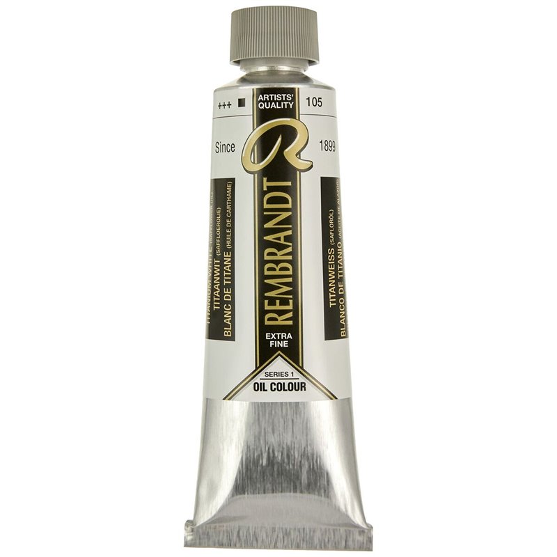 Peinture à l'huile Talens RemBrandt 105 Blanc 150 ml