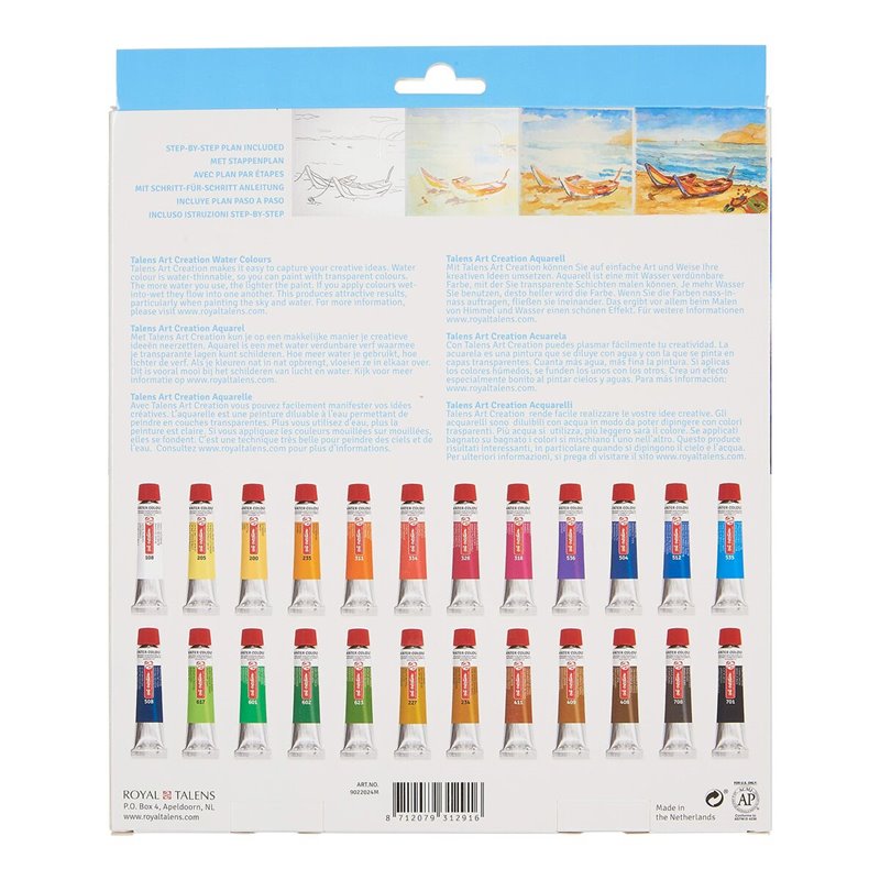 Image secondaire de Aquarelles Talens Art Creation 24 Pièces Multicouleur 12 ml (24 Unités)