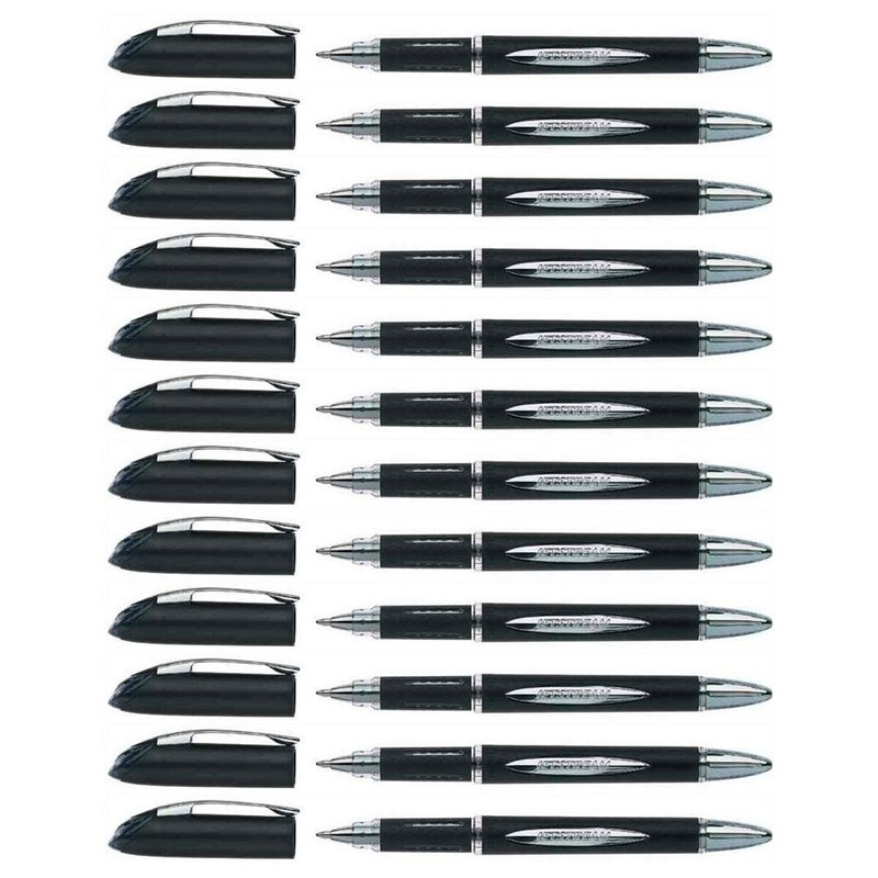 Stylo à encre liquide Uni-Ball Rollerball Jestsream SX-210 Noir 1 mm (12 Pièces)