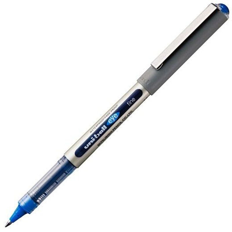 Stylo à encre liquide Uni-Ball Rollerball Eye Fine UB-157 Bleu 0,7 mm (12 Pièces)