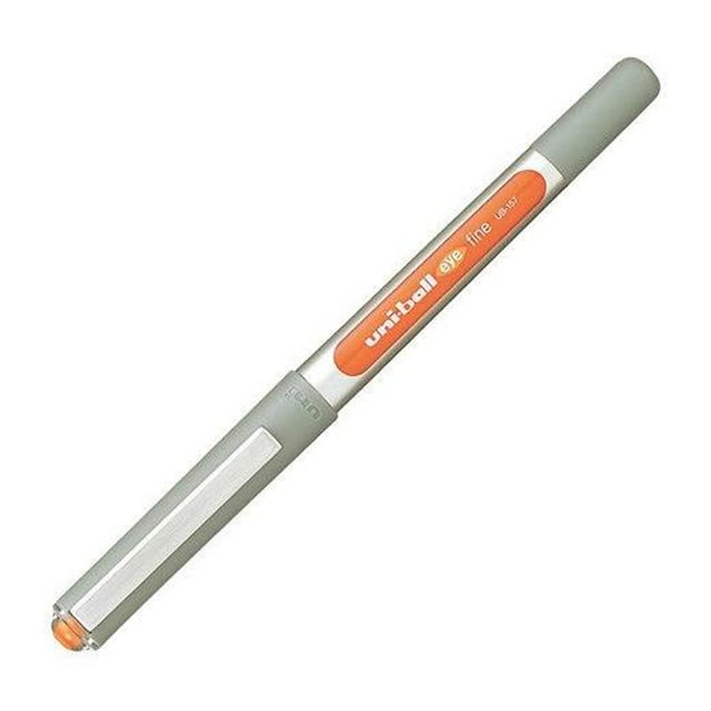 Stylo à encre liquide Uni-Ball Rollerball Eye Fine UB-157 Orange 0,7 mm (12 Pièces)