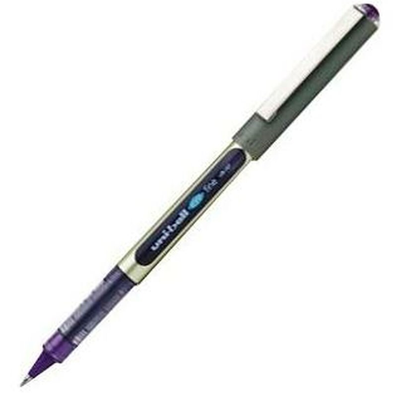 Stylo à encre liquide Uni-Ball Rollerball Eye Fine UB-157 Violet 0,7 mm (12 Pièces)