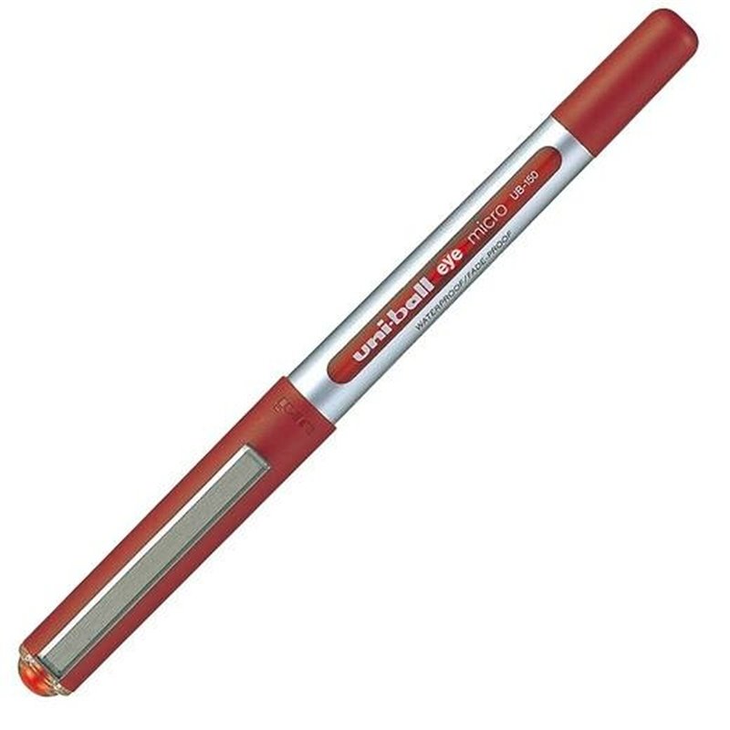 Stylo à encre liquide Uni-Ball Eye Micro UB-150 Rouge 0,5 mm (12 Pièces)