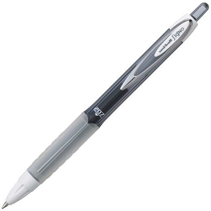 Stylo à encre liquide Uni-Ball Rollerball Signo UM-207 Noir 0,4 mm (12 Pièces)