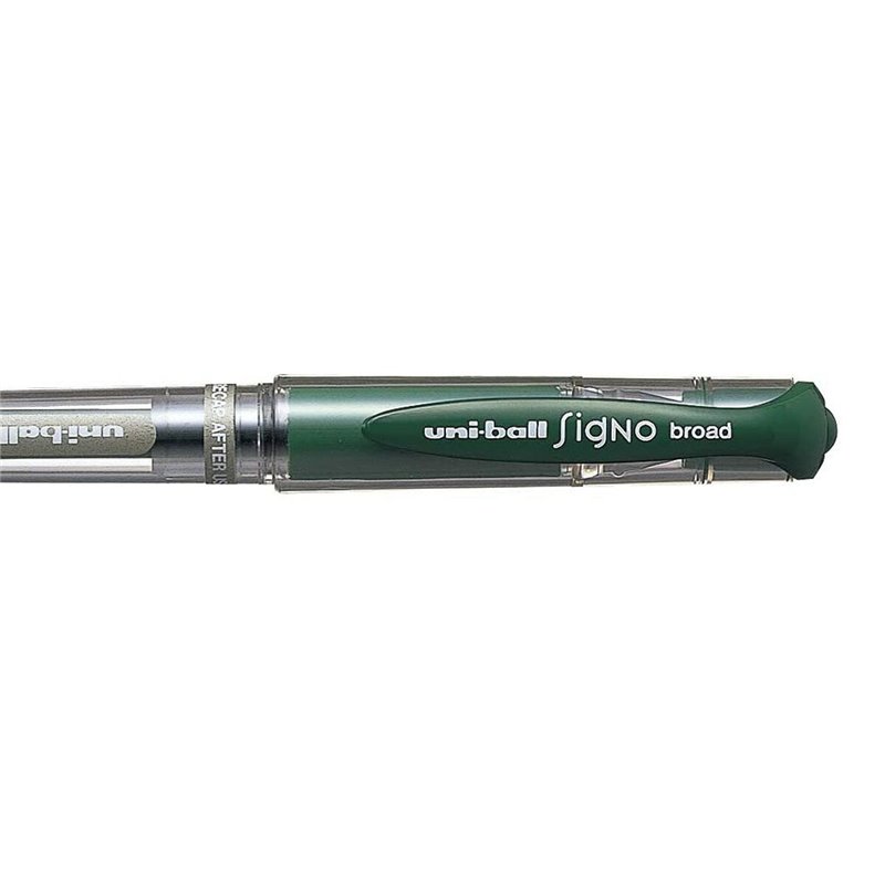 Image secondaire de Stylo à encre liquide Uni-Ball Signo Broad UM-153 W Vert 0,6 mm (12 Pièces)