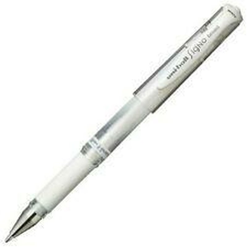 Stylo à encre liquide Uni-Ball Signo Broad UM-153 W Blanc 0,6 mm (12 Pièces)