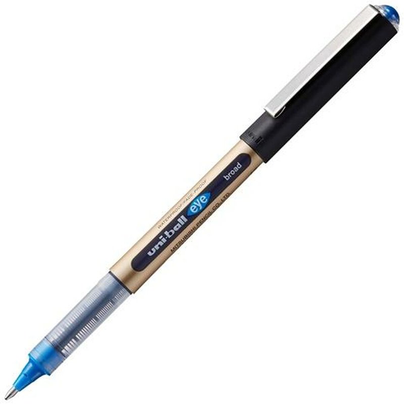 Stylo à encre liquide Uni-Ball UB-150-10 Bleu 1 mm (12 Pièces)