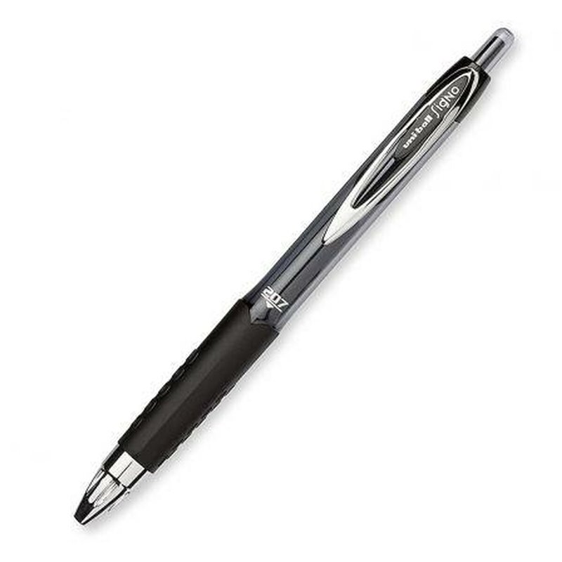 Stylo à encre liquide Uni-Ball SigNo 207 Noir 0,4 mm (12 Pièces)