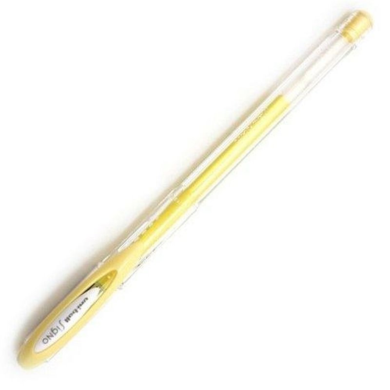 Stylo à encre liquide Uni-Ball Rollerball Signo Angelic Colour UM-120AC Jaune 0,45 mm (12 Pièces)