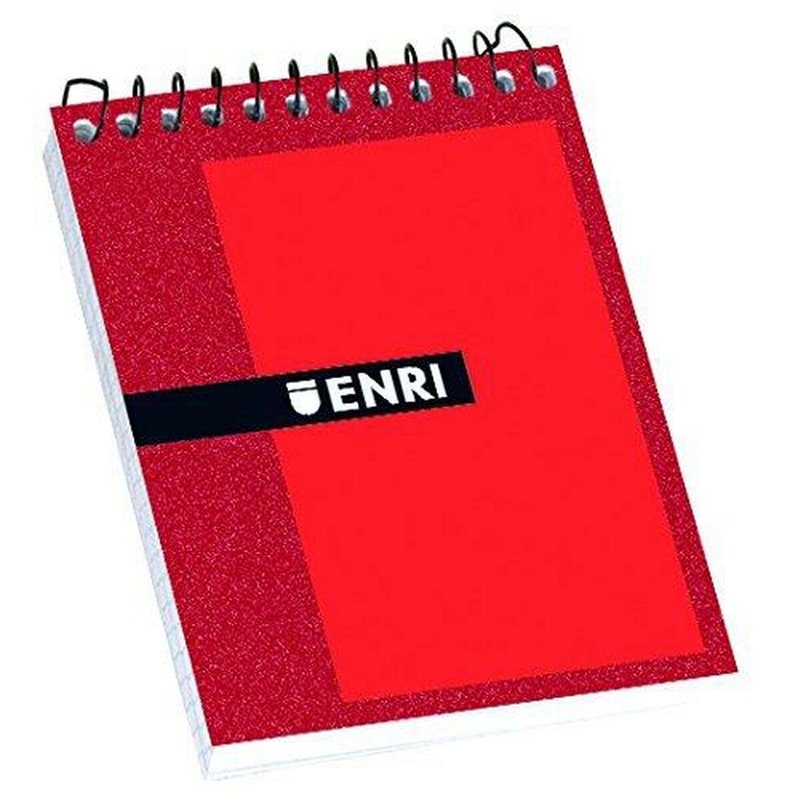 Image secondaire de Bloc de Notes ENRI Rouge 80 Volets 4 mm (10 Unités)