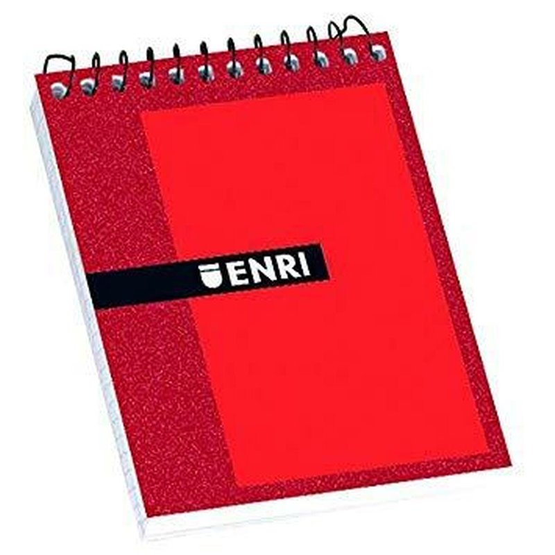 Image secondaire de Bloc de Notes ENRI Rouge 1/8 80 Volets 4 mm (10 Unités)