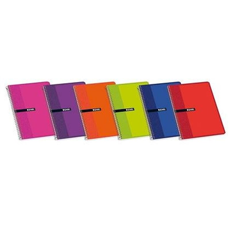 Image secondaire de Cahier ENRI Multicouleur Couverture souple Din A4 80 Volets (10 Unités)