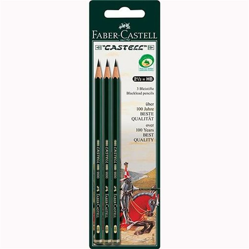 Image secondaire de Ensemble de Crayons Faber-Castell Hexagonal HB (10 Unités)