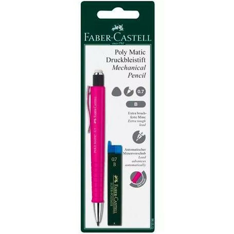 Image secondaire de Portemines Faber-Castell Grip Matic Rose 0,7 mm (5 Unités)