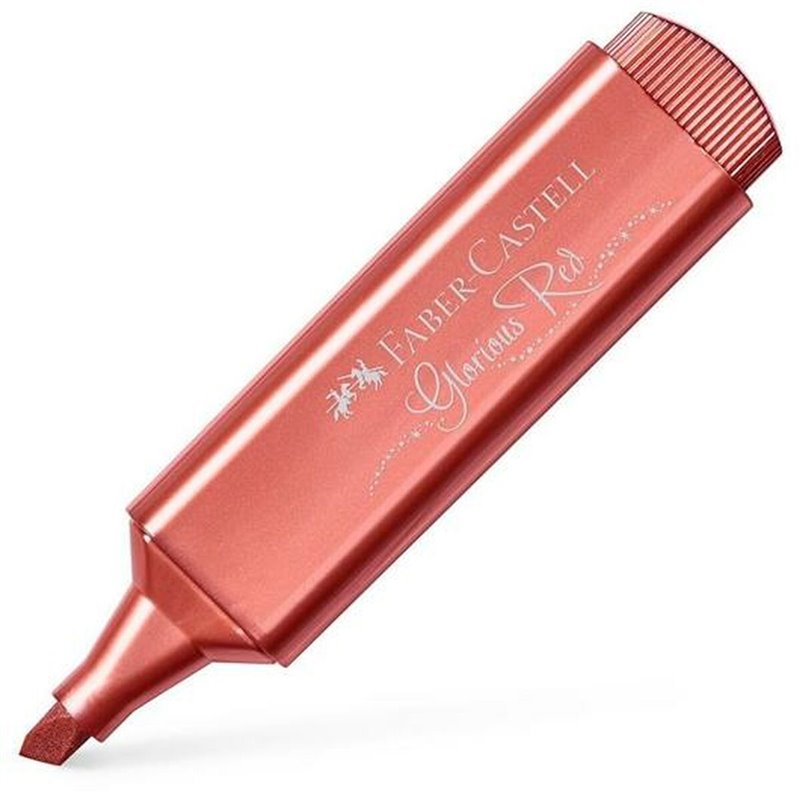 Image secondaire de Marqueur Faber-Castell Textliner 46 métallique Rouge (10 Unités)