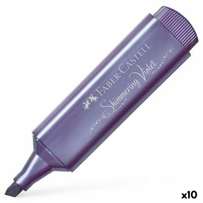 Marqueur fluorescent Faber-Castell Textliner 46 Violet 10 Unités