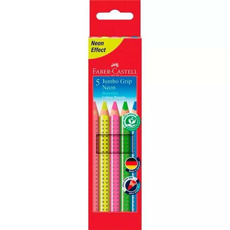 Image secondaire de Crayons de couleur Faber-Castell Neón Multicouleur (5 Unités)