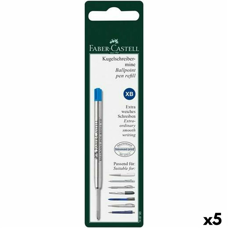 Pièces de rechange Faber-Castell Crayon 0,6 mm Bleu (5 Unités)