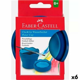 Verre Faber-Castell Clic & Go Pliable Bleu (6 Unités) 29,99 €
