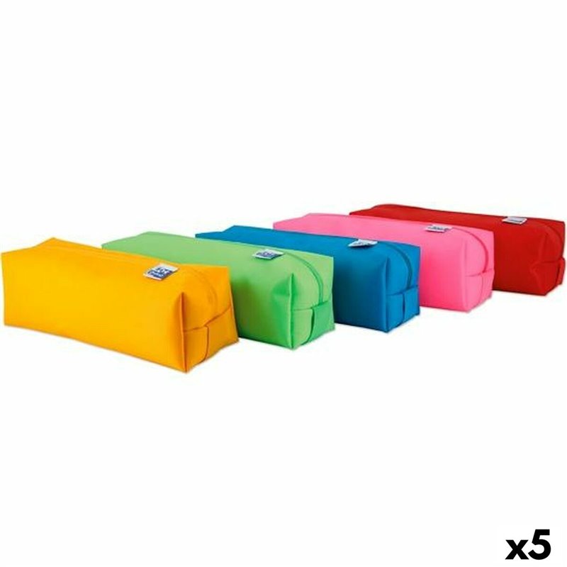 Trousse d'écolier Oxford Multicouleur 22 x 8 x 7 cm (5 Unités)