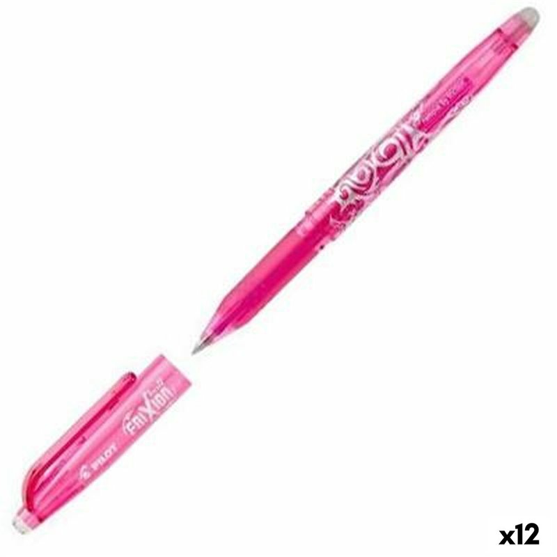 Stylo à encre liquide Pilot Frixion Point Encre effaçable Rose (12 Unités)