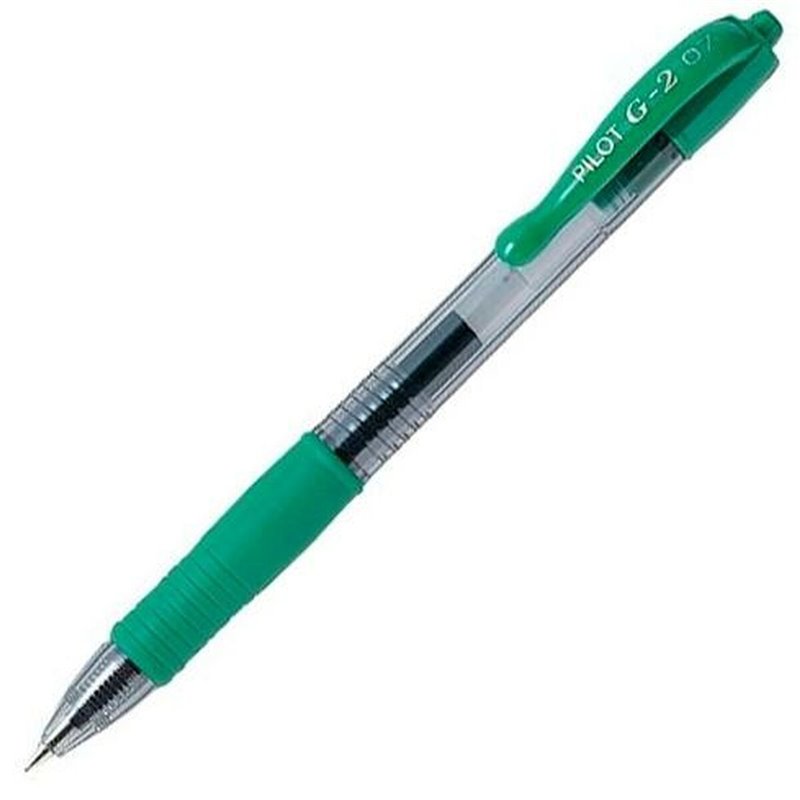 Image secondaire de Stylo gel Pilot G-2 07 Vert 0,4 mm (12 Unités)