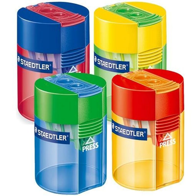 Image secondaire de Taille-Crayon Staedtler Multicouleur Avec réservoir Plastique (10 Unités)