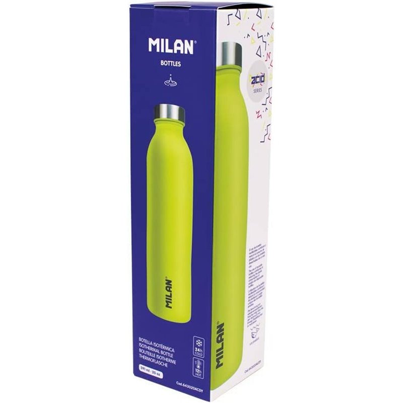 Image secondaire de Bouteille Thermique Milan Acid Jaune Acier inoxydable 591 ml