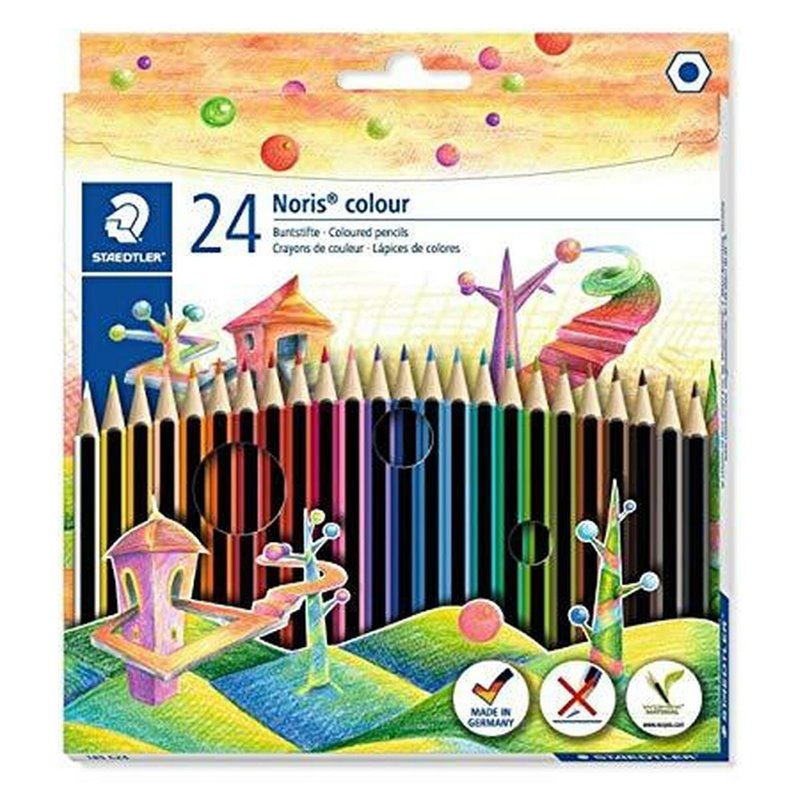 Image secondaire de Crayons de couleur Staedtler Noris Colour Wopex Lot Multicouleur (5 Unités)