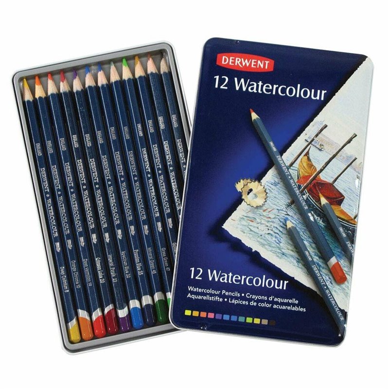 Crayons de couleurs pour aquarelle DERWENT Multicouleur