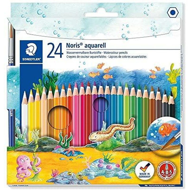 Image secondaire de Crayons de couleurs pour aquarelle Staedtler Noris Multicouleur (5 Unités)