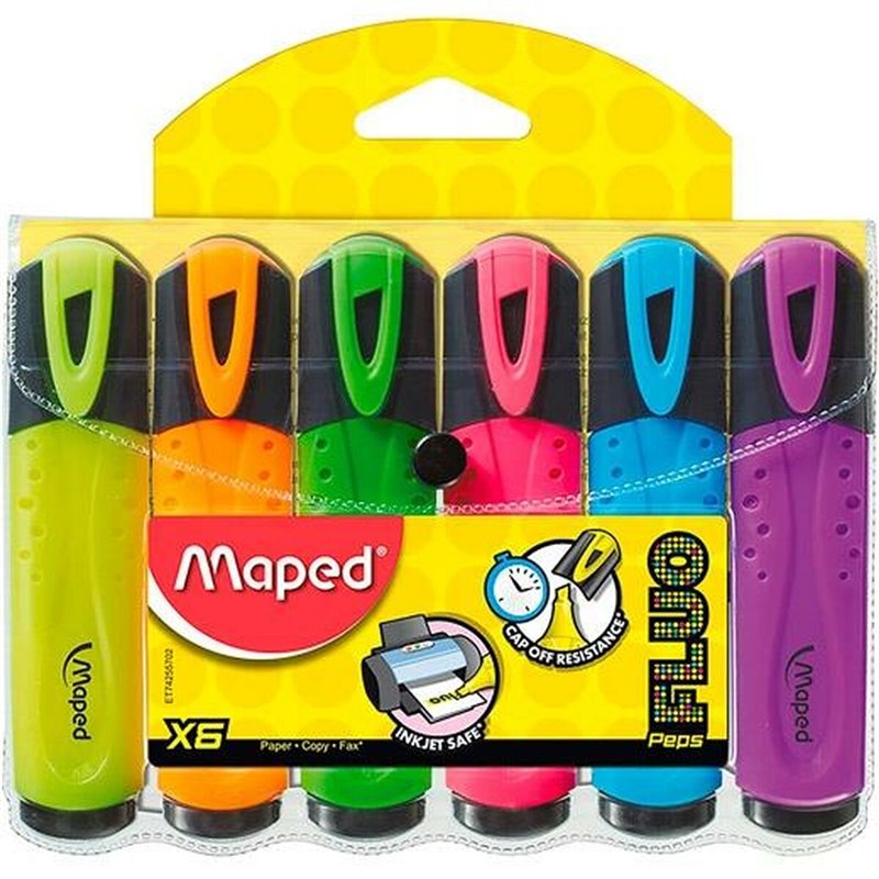 Image secondaire de Marqueur fluorescent Maped Peps Classic Multicouleur (12 Unités)