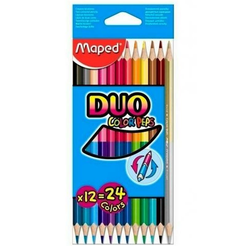 Image secondaire de Crayons de couleur Maped Duo Color' Pepst Multicouleur 12 Pièces Double 