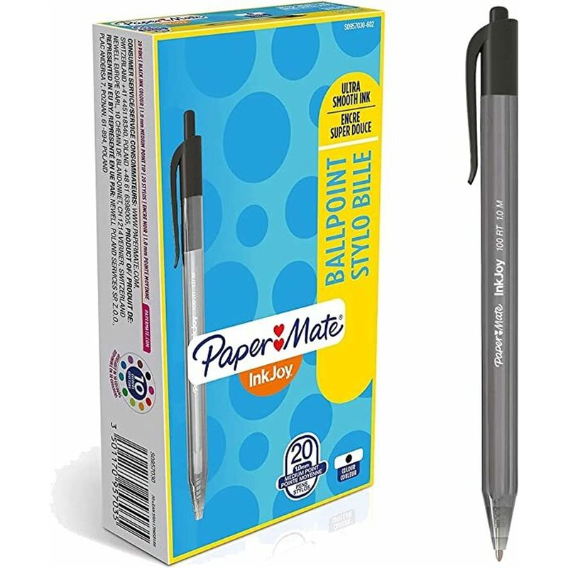 Image secondaire de Crayon Paper Mate Inkjoy 20 Pièces Noir 1 mm (36 Unités)